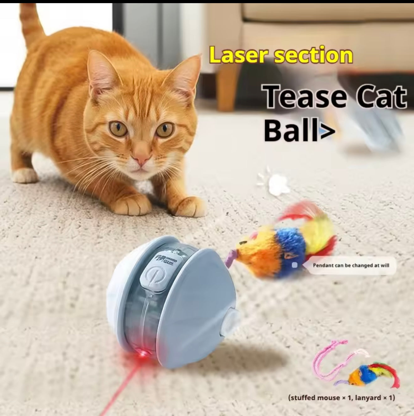 Smart Rolling Cat Ball – Keep your cat active with fun and lights
