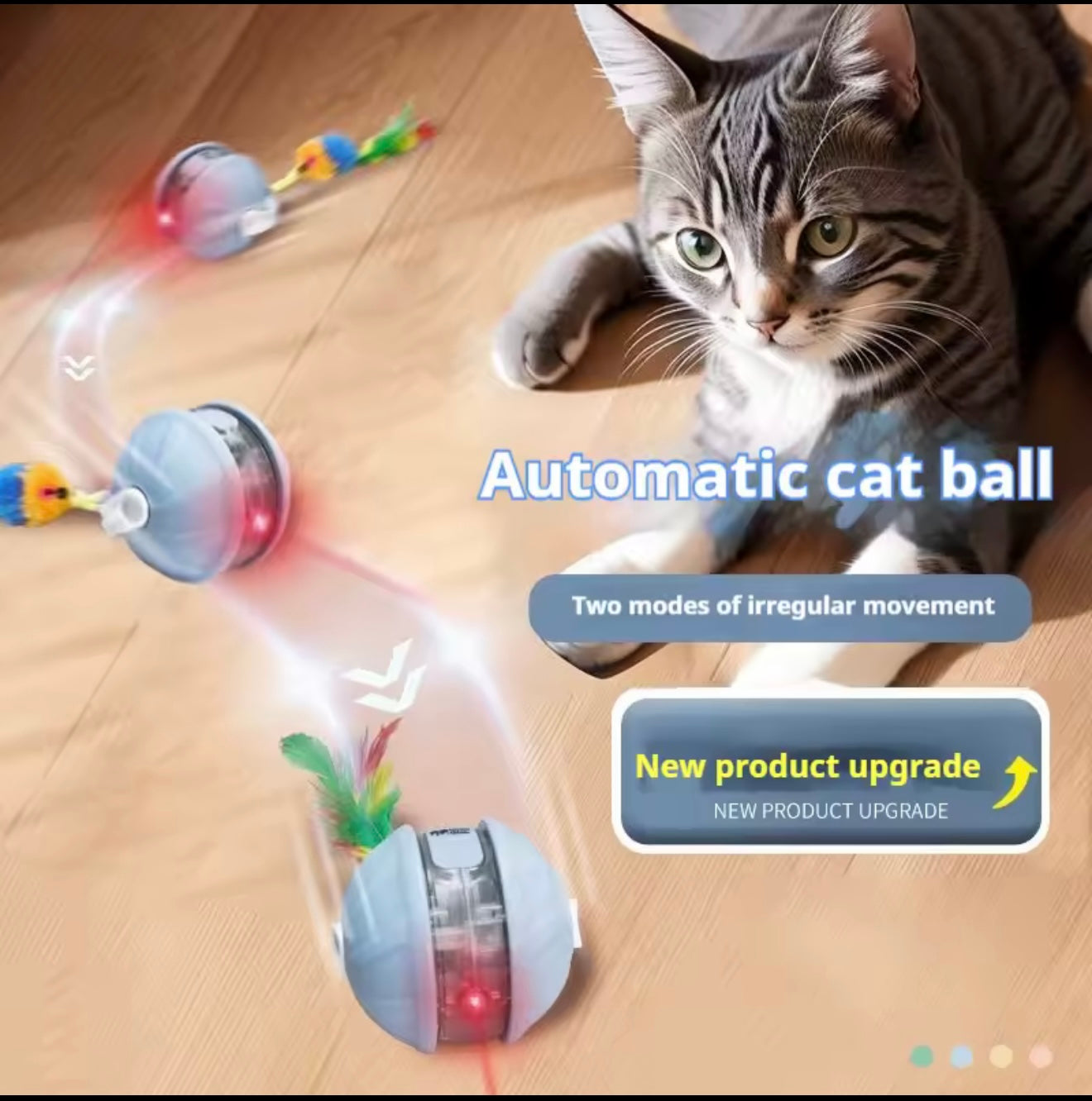 Smart Rolling Cat Ball – Keep your cat active with fun and lights